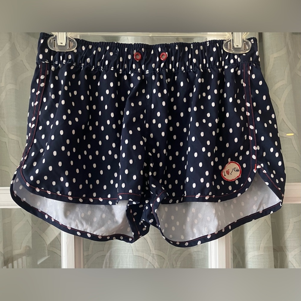 Quiksilver Women’s Board Shorts size S Navy Polka Dot Swim Shorts